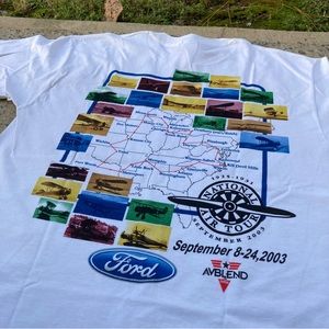 2003 National Air Tour 1925-1931 Tshirt Graphic Vintage Airplane Shirt Size L